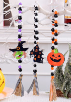 Halloween Wooden Bead Pendant Creative Witch Castle Pendant Halloween Party Decorations Halloween Wooden Bead Pendant Creative Witch Castle Pendant Halloween Party Decorations