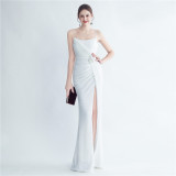 Sexy Straps Sequin Long Dress Plus Size Beauty Formal Party Evening Gown
