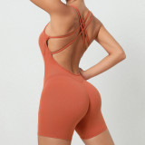 Yoga Romper Butt Tight Fitting Sports Jumpsuit Butt Lift Fitness Workout Clothes For Women
