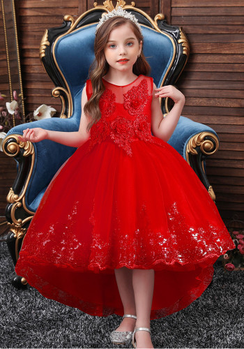 Children's Dress Princess Dress Wedding Flower Girls Tutu Dress Lace Tutu Dress