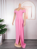 Sexy Evening Dress African Bridesmaid Wedding Strap Party Gown