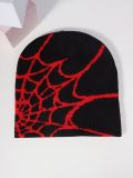Autumn and winter spider web jacquard knitting warm hat and cold hat