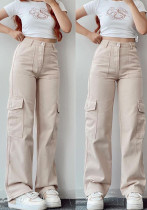 Women Casual Pocket Pants Women Casual Pocket Pants