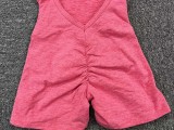 Women Yoga Pants Pleated Backless Sports Jumpsuit