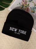 Autumn and winter Letter embroidered Kintting Hat