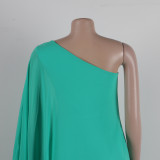 Women Sexy One Shoulder Sleeveless Stretch Jumpsuit