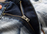 Men Vintage Denim Straight Trousers