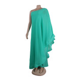 Women Sexy One Shoulder Sleeveless Stretch Jumpsuit