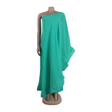 Women Sexy One Shoulder Sleeveless Stretch Jumpsuit
