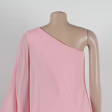 Women Sexy One Shoulder Sleeveless Stretch Jumpsuit