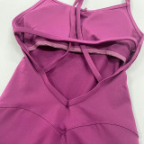 Women Yoga Pants Backless Fitness Jumpsuit