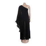 Women Sexy One Shoulder Sleeveless Stretch Jumpsuit