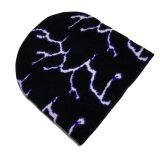 Autumn and winter spider web jacquard knitting warm hat and cold hat