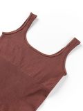 Women Seamless Yoga Ribbed Fitness Backless Jumpsuit