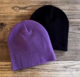 Autumn and Winter Heart Print Letter Kintting Hat