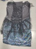 Halloween Mermaid Witch Costume Cosplay Stage Outfit Evening Dress
