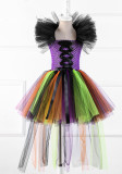 Halloween girls tail skirt wizard yarn dress skirt witch funny dress