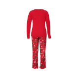Christmas deer print pajamas, home clothes family wear