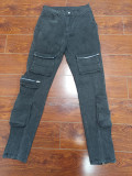 Autumn And Winter Jeans Multi-Pocket Casual Cargo Denim Pants
