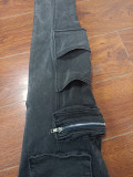 Autumn And Winter Jeans Multi-Pocket Casual Cargo Denim Pants