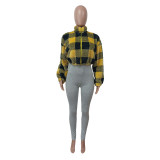 Autumn And Winter Fashion Casual Plaid Jacket