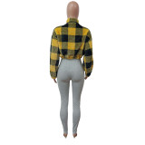 Autumn And Winter Fashion Casual Plaid Jacket