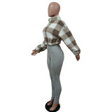 Autumn And Winter Fashion Casual Plaid Jacket