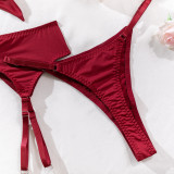 Sexy Temptation Garter Hollow Sexy Four-Piece Lingerie Set For Women