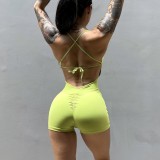 Sexy Quick-Drying Sports Yoga Fitness Jumpsuit For Women Q