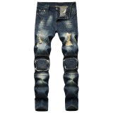 Men'S Style Trendy Distressed Ripped Denim Pants