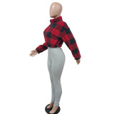 Autumn And Winter Fashion Casual Plaid Jacket