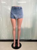 Casual Stretch Shorts Fashionable Front And Back Versatile Denim Pants Short Cargo Pants