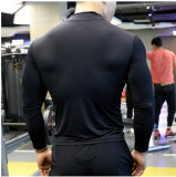 Summer Men'S Fitness Sports Training Breathable Short-Sleeved Quick-Drying Clothes Fashion Long-Sleeved T-Shirt New