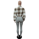 Autumn And Winter Fashion Casual Plaid Jacket