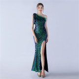 Plus Size Women Sequin Formal Party Evening Dress