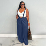 Women Hip Hop Sports Loose Casual Overalls