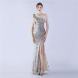 Plus Size Women Sequin Formal Party Evening Dress