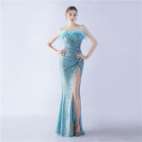 Plus Size Women Sequin Formal Party Evening Dress