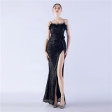 Plus Size Women Sequin Formal Party Evening Dress