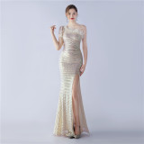 Plus Size Women Sequin Formal Party Evening Dress