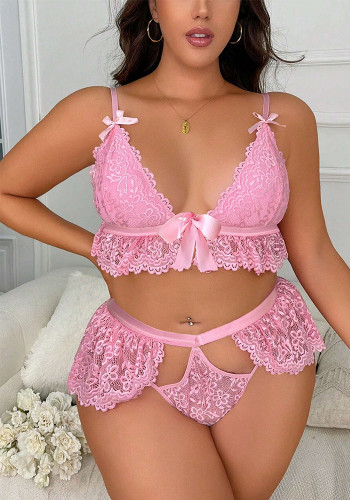 Plus size Women Lace sexy lingerie
