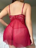 Plus size Women Lace sexy lingerie