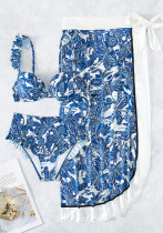 Print Two Pieces Swimsuit Womenretro One Piece Slim Fit Swimwear Chiffon Beach Skirt Print Two Pieces Swimsuit Womenretro One Piece Slim Fit Swimwear Chiffon Beach Skirt