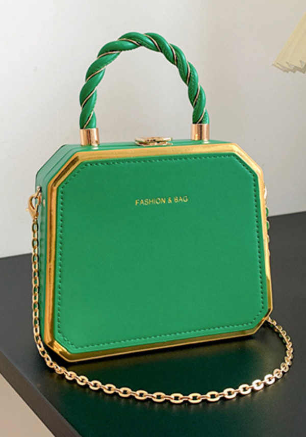 Small Bag Women's Fashion Chain Bag Hard Shell Handbag Shoulder Crossbody Box Bag