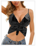 Sexy Dance Performance Sequined Top Belly Dance Butterfly Bra Nightclub Stage Party Costume