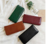 French Pattern Long Zipper Clutch Women's Wallet