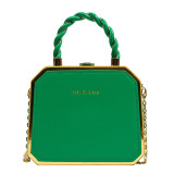 Small Bag Women's Fashion Chain Bag Hard Shell Handbag Shoulder Crossbody Box Bag