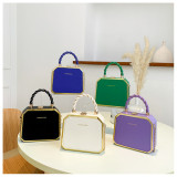 Small Bag Women's Fashion Chain Bag Hard Shell Handbag Shoulder Crossbody Box Bag