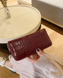 French Pattern Long Zipper Clutch Women's Wallet