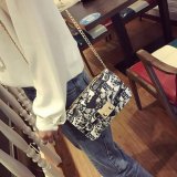 Fashion Printed Small Square Bag Graffiti Women's Style Chain Bag Crossbody Shoulder Bag